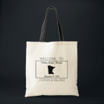 Minnesota Guests Welcome Wedding Tote Bag<br><div class="desc">Welcome wedding guests with a personalized keepsake goodie bag.</div>