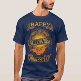 Minnesota Happy Halloween Vintage Style 2 T-Shirt