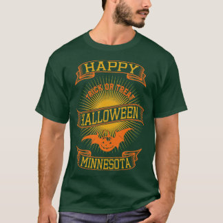Minnesota Happy Halloween Vintage Style T-Shirt