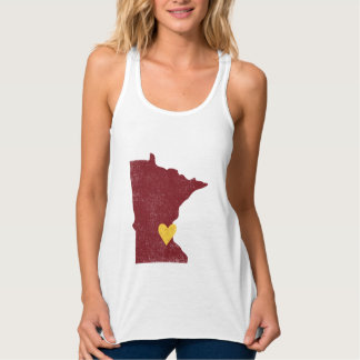 Minnesota Heart shirt (maroon) - Customizable!