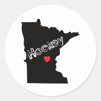 Minnesota Hockey Classic Round Sticker