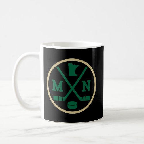 Minnesota Hockey Emblem Mn Coffee Mug