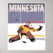 Minnesota Hockey Poster at Zazzle