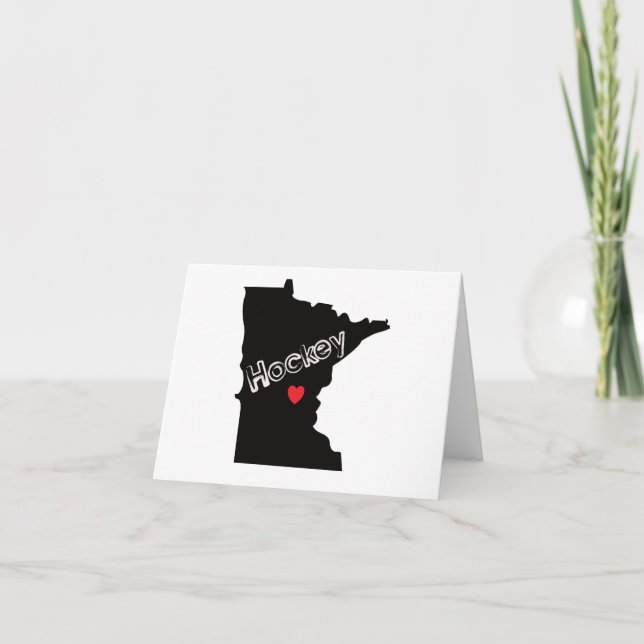 Minnesota Hockey Thank You Card (Front)