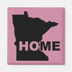 Minnesota Home Away From State Fridge Magnet