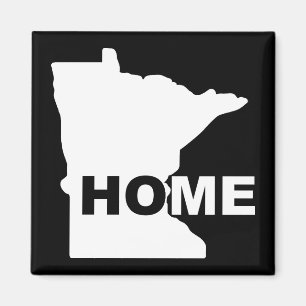 Minnesota Home Away From State Fridge Magnet