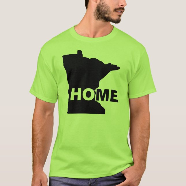 Minnesota Home Away From State T-Shirt Tees (Front)