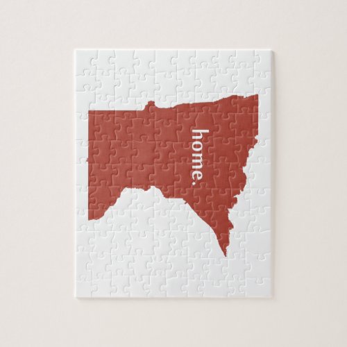Minnesota home silhouette state map jigsaw puzzle