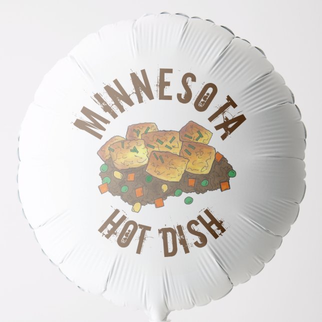 Minnesota Hot Dish Tater Tot Casserole Balloon (Front)