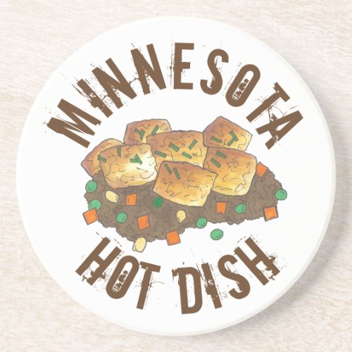 Minnesota Hot Dish Tater Tot Casserole Coaster