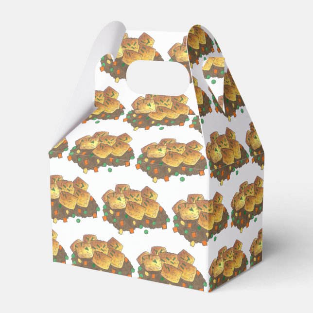 Minnesota Hot Dish Tater Tot Casserole Favor Boxes (Front Side)