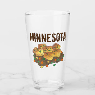 Minnesota Hot Dish Tater Tot Casserole Glass