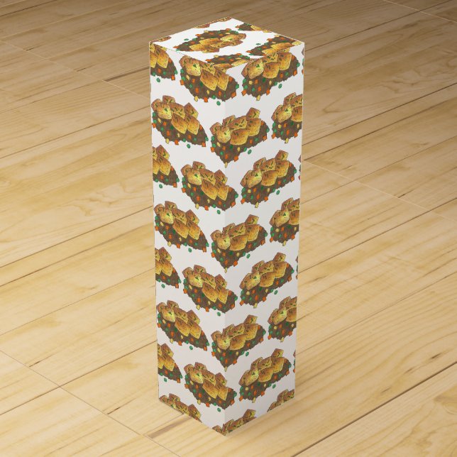 Minnesota Hot Dish Tater Tot Casserole Wine Box (Front)