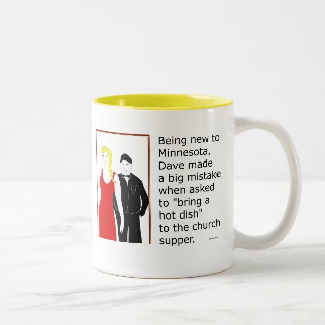 Minnesota "Hot Dish"  Two-Tone Coffee Mug (Right)
