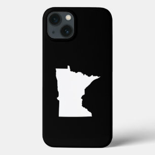 Minnesota in White and Black iPhone 13 Case