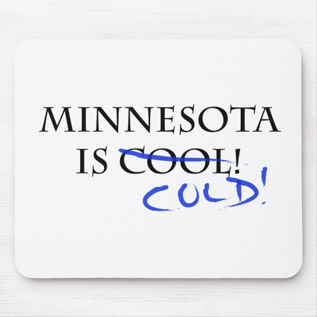 Minnesota is Cool - and Cold! Mouse Pad (Front)