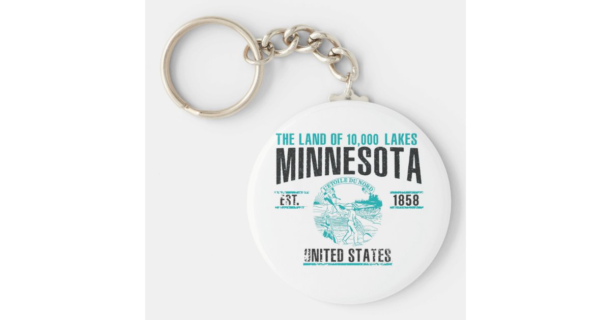 Minnesota Keychain Zazzle