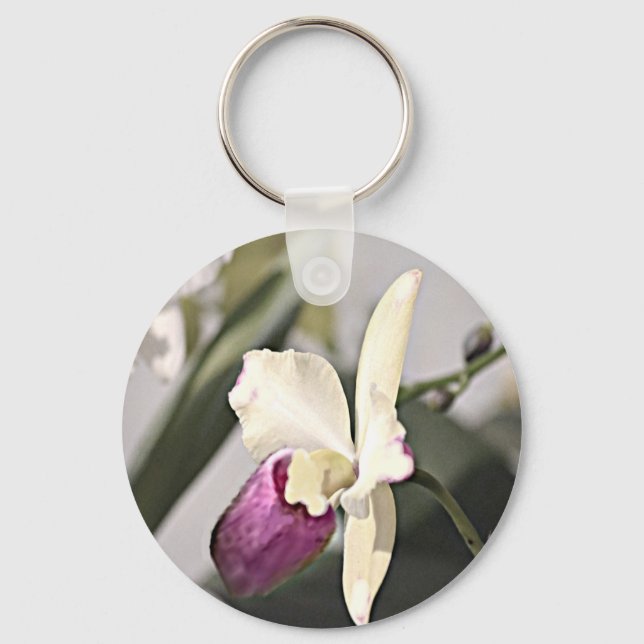 Minnesota Lady Slipper Keychain (Front)