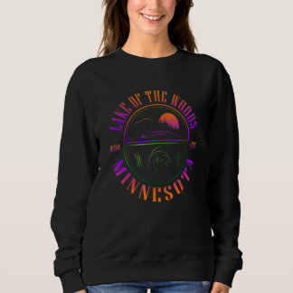 Minnesota Lake of the Woods with Loon Walleye and  Sweatshirt