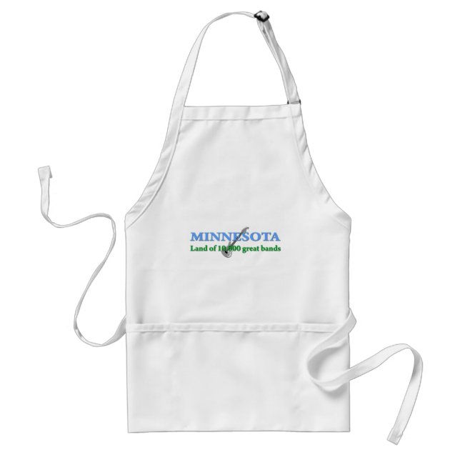 Minnesota - Land of 10,000 Bands Adult Apron (Front)