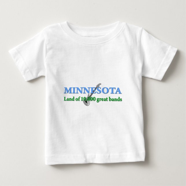 Minnesota - Land of 10,000 Bands Baby T-Shirt (Front)