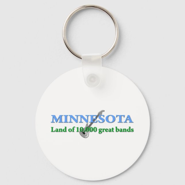 Minnesota - Land of 10,000 Bands Keychain (Front)