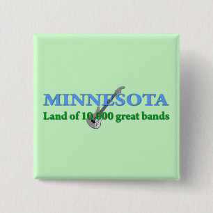 Minnesota - Land of 10,000 Bands Pinback Button