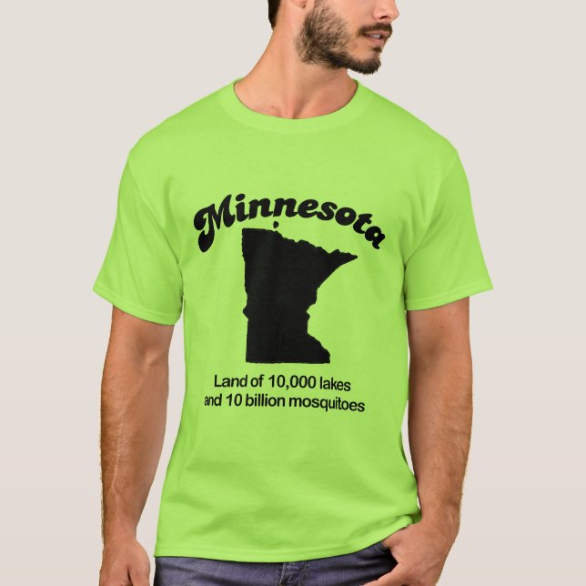 Minnesota - Land of 10,000 lakes T-Shirt (Front)