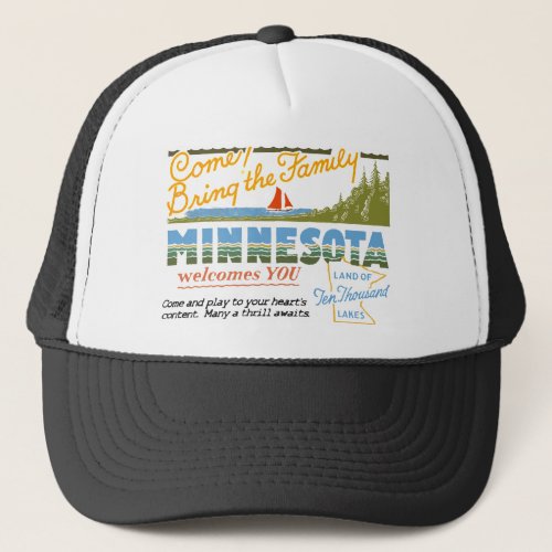 Minnesota _ Land of Ten Thousand Lakes Trucker Hat
