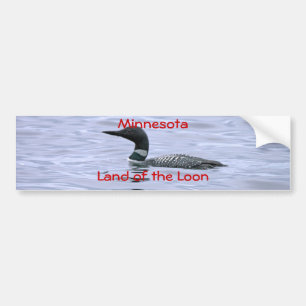 Minnesota land of the Loon Bumper Sticker