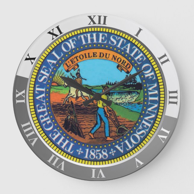 Minnesota Large Clock (Front)