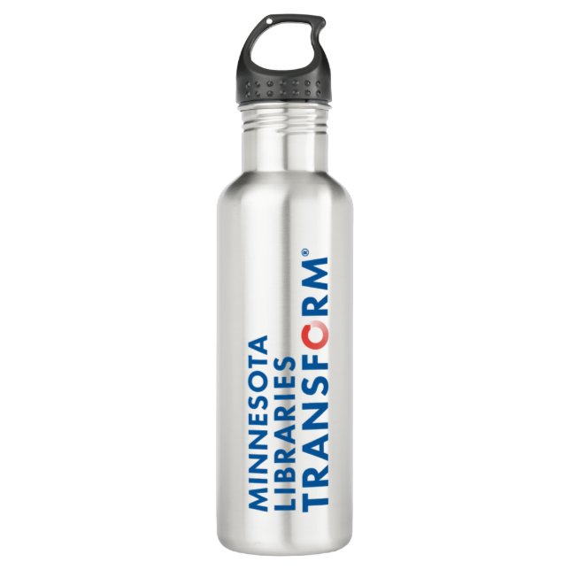 Minnesota Libraries Transform Stainless Waterbottl Stainless Steel Water Bottle (Front)