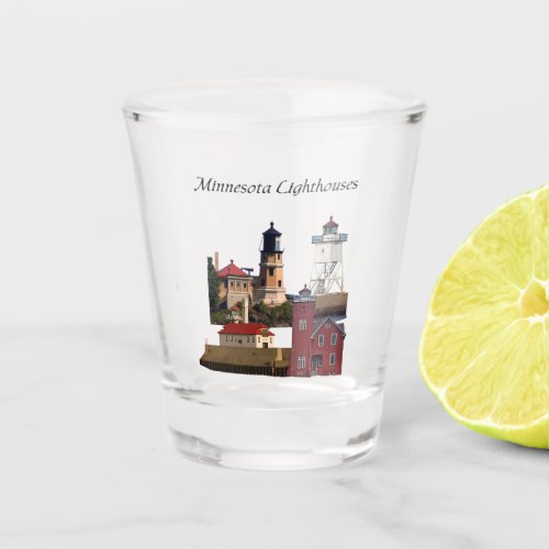 Minnesota Lighthouses shot glass