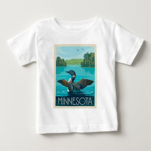 Minnesota  Loon Baby T_Shirt