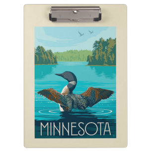 Minnesota Loon Clipboard