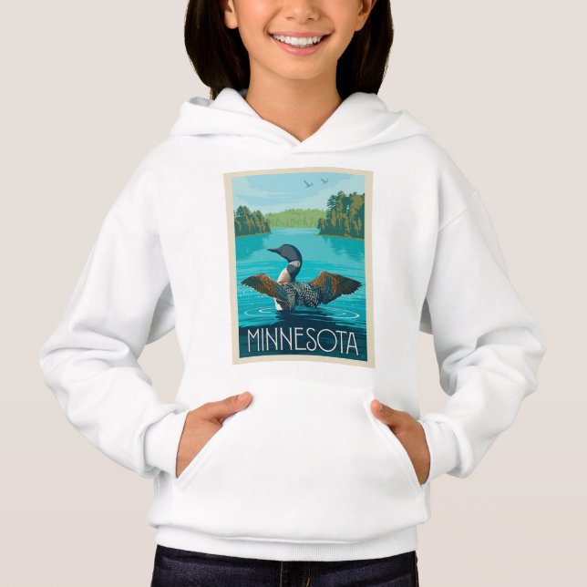 Minnesota | Loon Hoodie (Front)