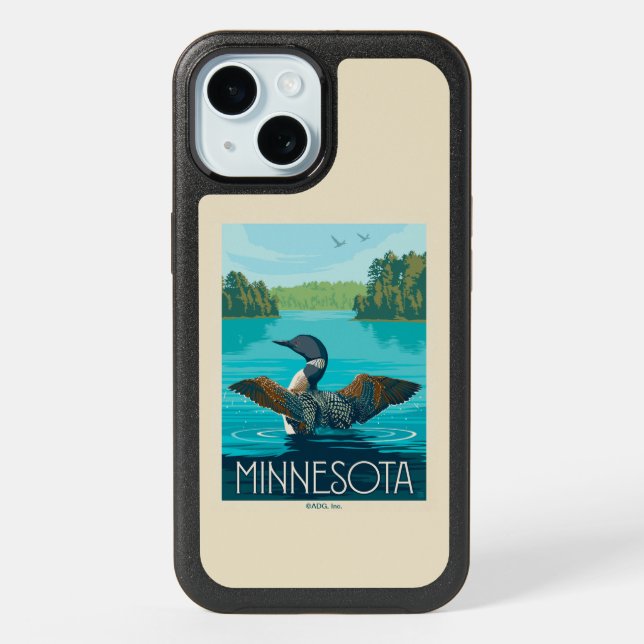 Minnesota | Loon iPhone 15 Case (Back)