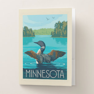 Minnesota Loon Pocket Folder