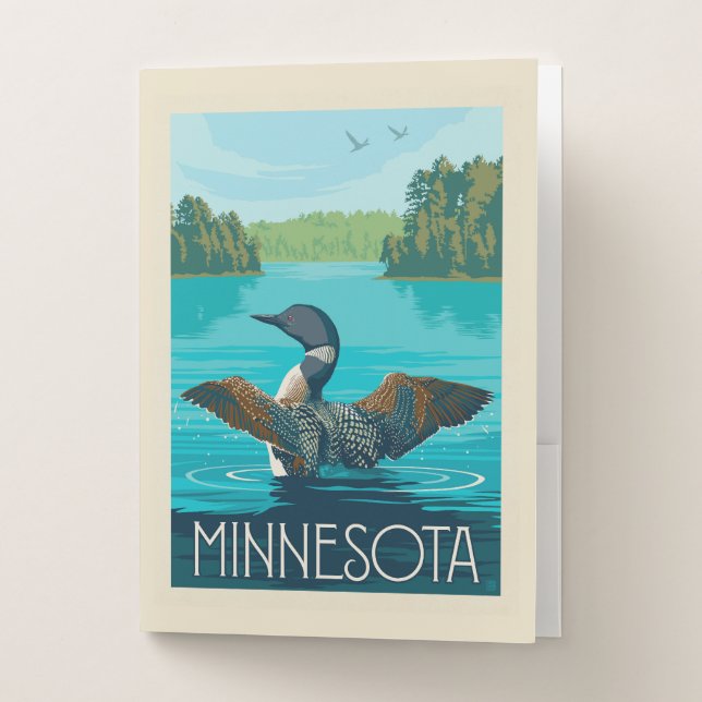 Minnesota | Loon Pocket Folder (Front)