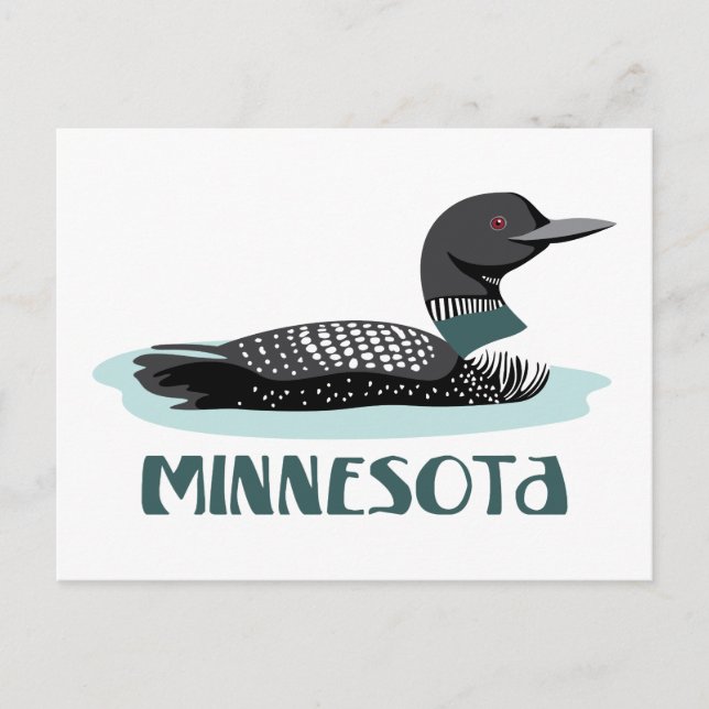 Minnesota Loon Postcard (Front)