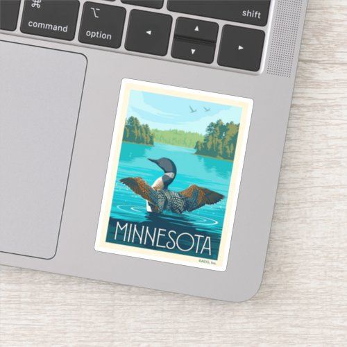 Minnesota  Loon Sticker