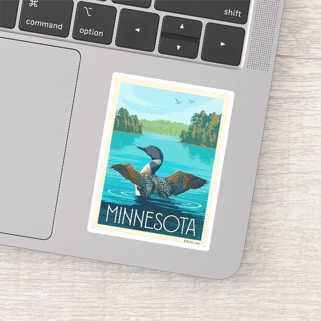 Minnesota | Loon Sticker (Detail)