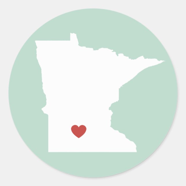 Minnesota Love - Customizable Sticker (Front)