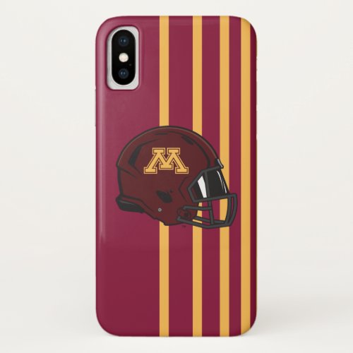 Minnesota M Football Helmet iPhone X Case