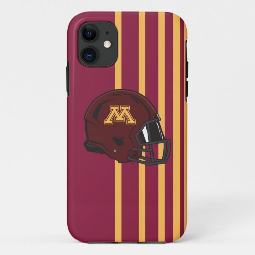 Minnesota M Football Helmet iPhone 11 Case