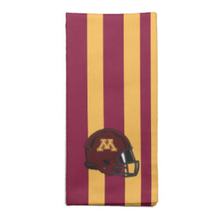 Minnesota M Football Helmet Cloth Napkin