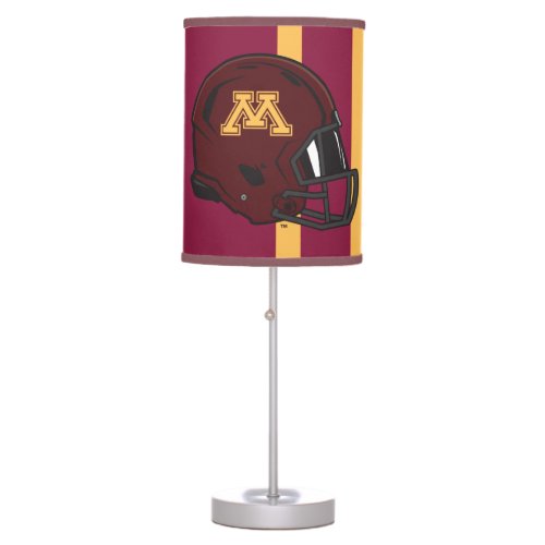 Minnesota M Football Helmet Table Lamp