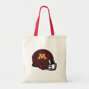 Minnesota M Football Helmet Tote Bag
