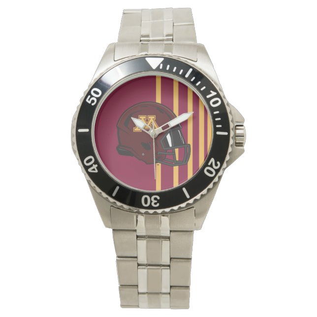 Minnesota M Football Helmet Watch (Front)