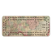 Minnesota Map by Mitchell Wood Cribbage Board (Front (Horizontal))